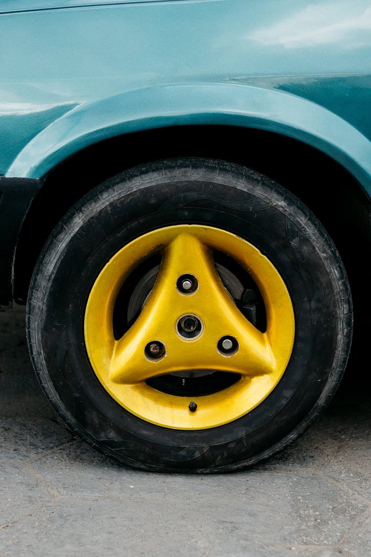 Wheel Of Retro Car