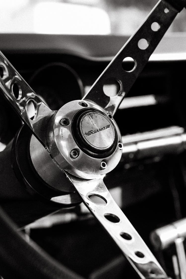 Retro Metal Steering Wheel