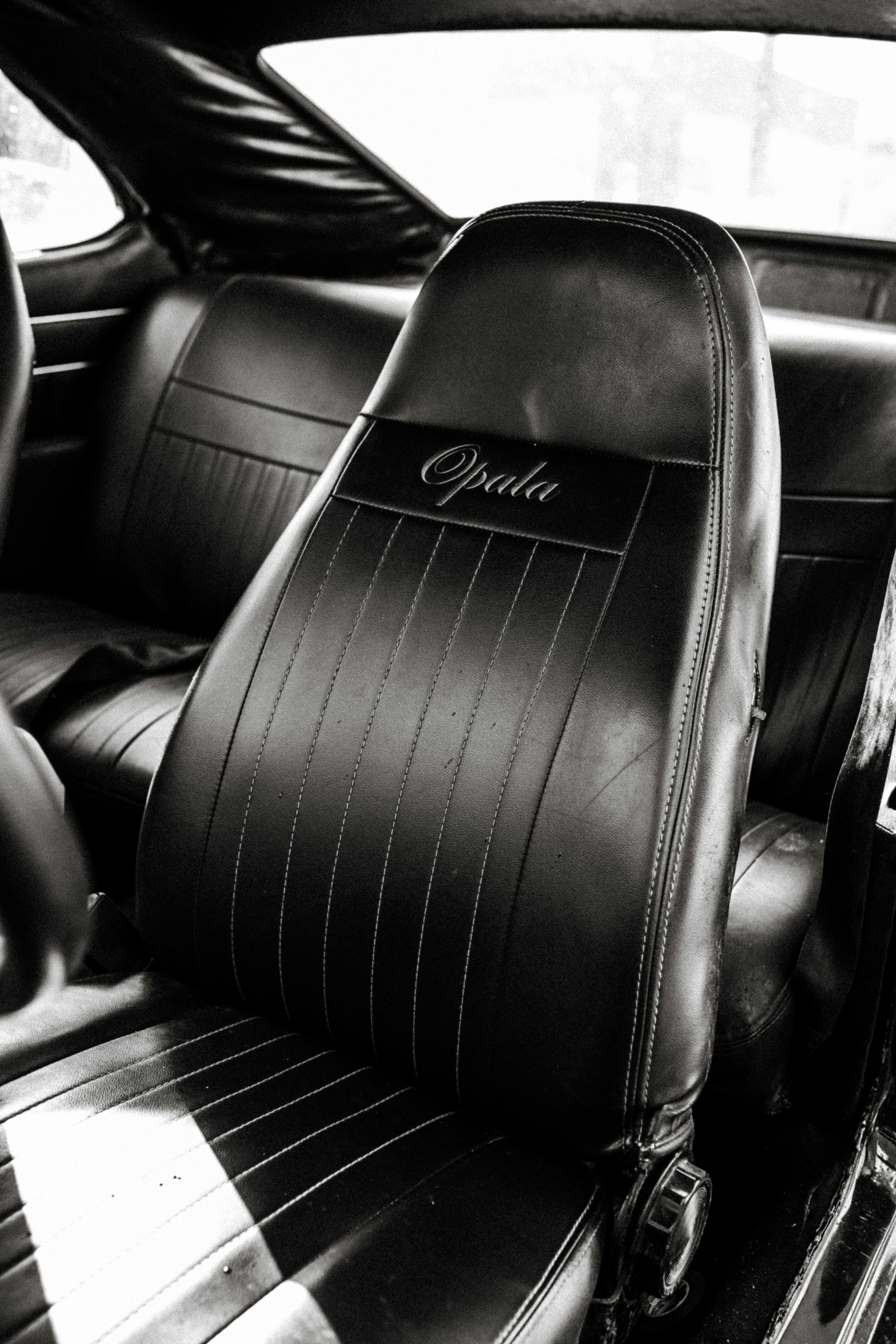 Leather Seats in Vintage Car · Free Stock Photo