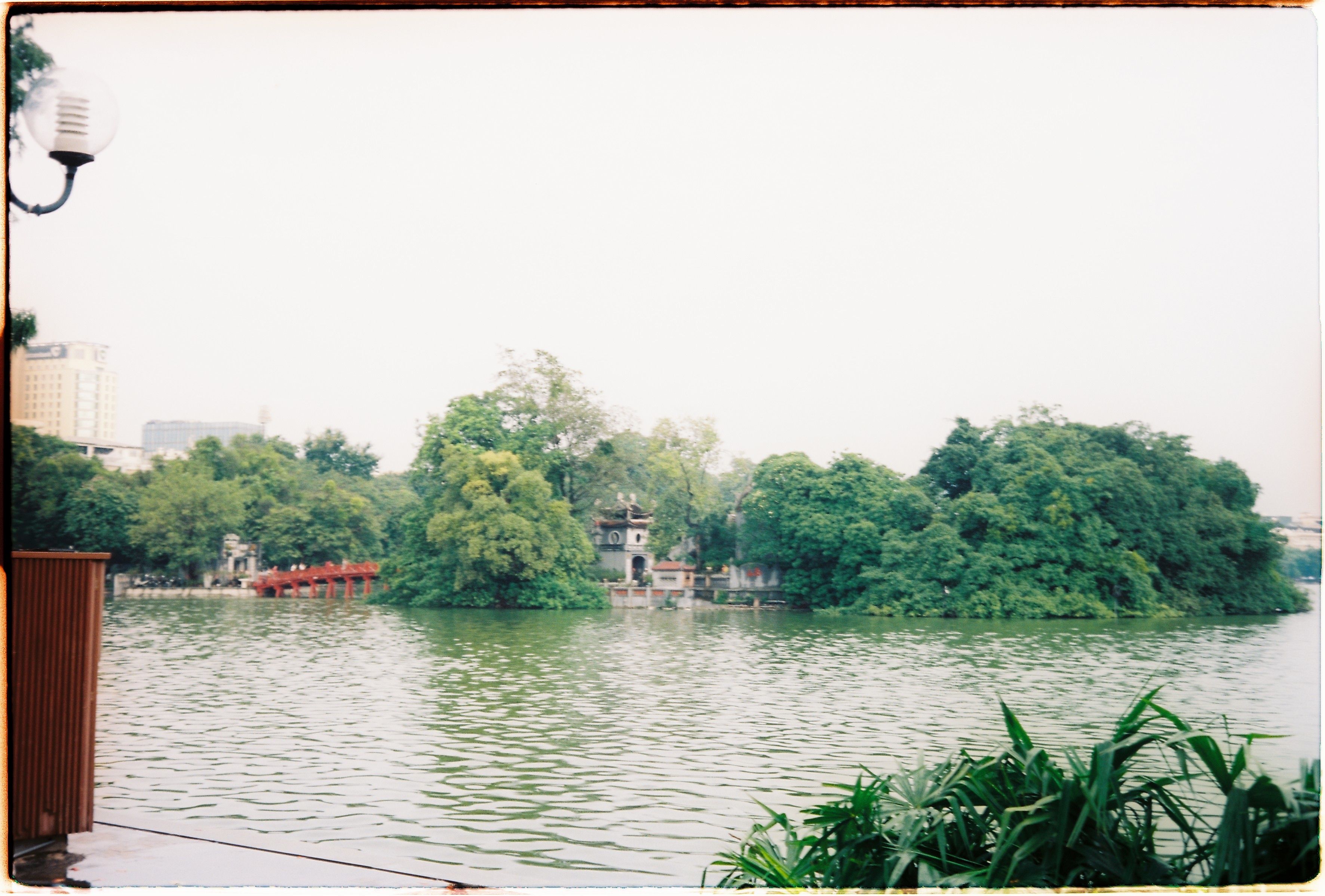 Hoan Kiem Lake and Ngoc Son Temple in central Hanoi