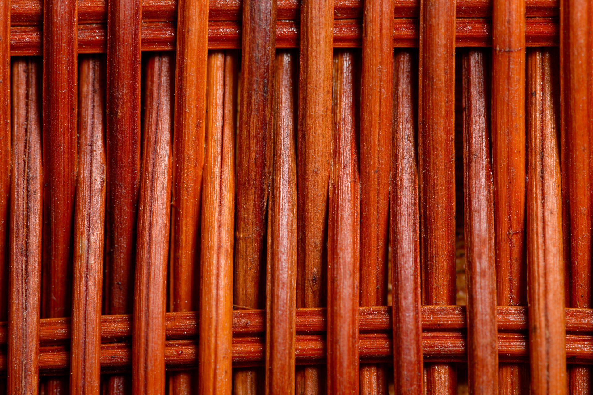 Close-up a Woven Wicker Structure