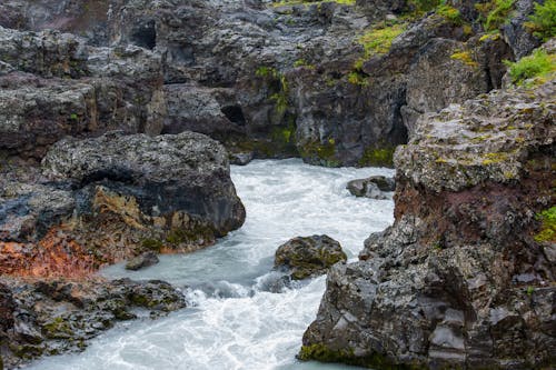 アイスランド, アイスランドの黄金の滝, グトルフォスの滝の無料の写真素材