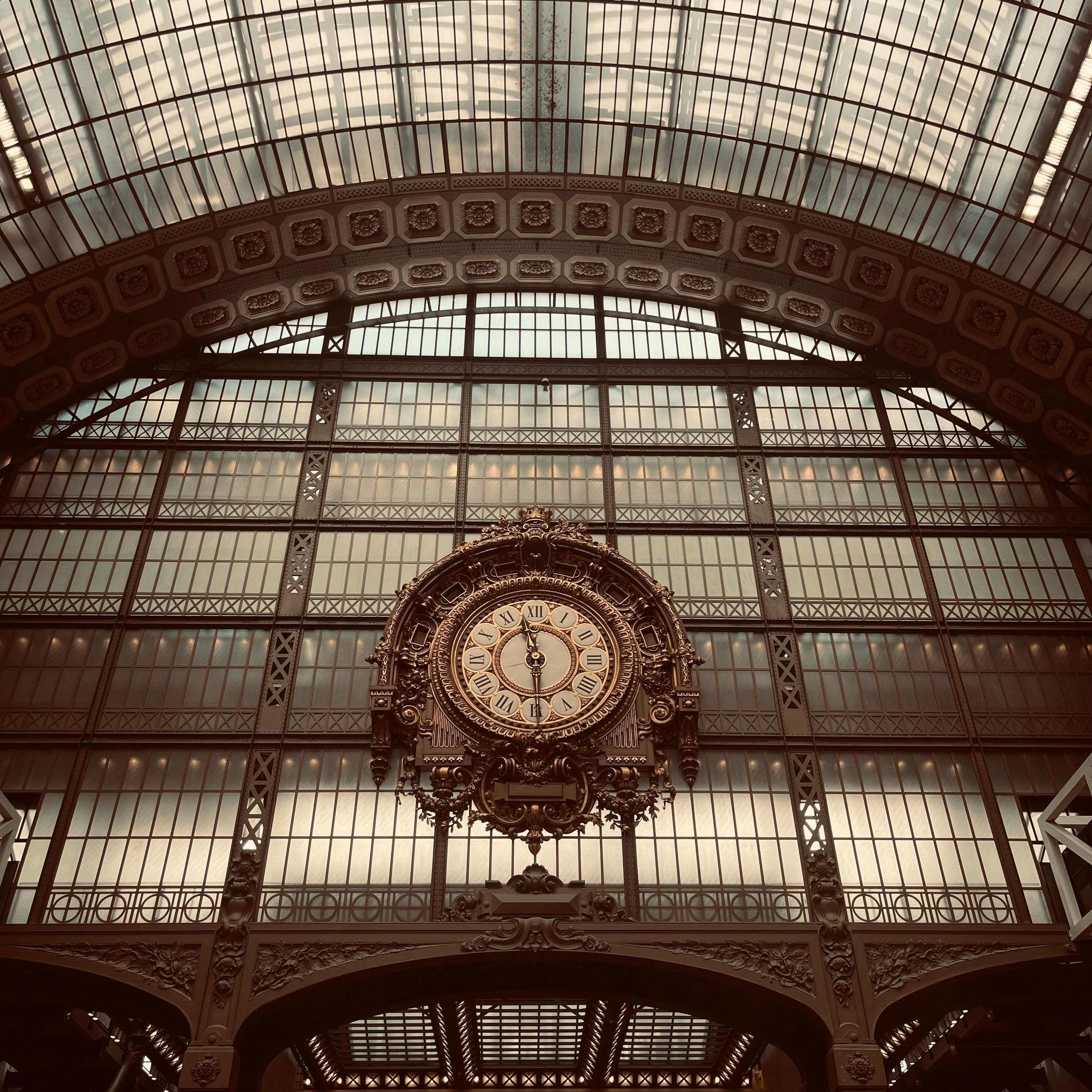 Clock on Wall in Musee DOrsay in Paris · Free Stock Photo