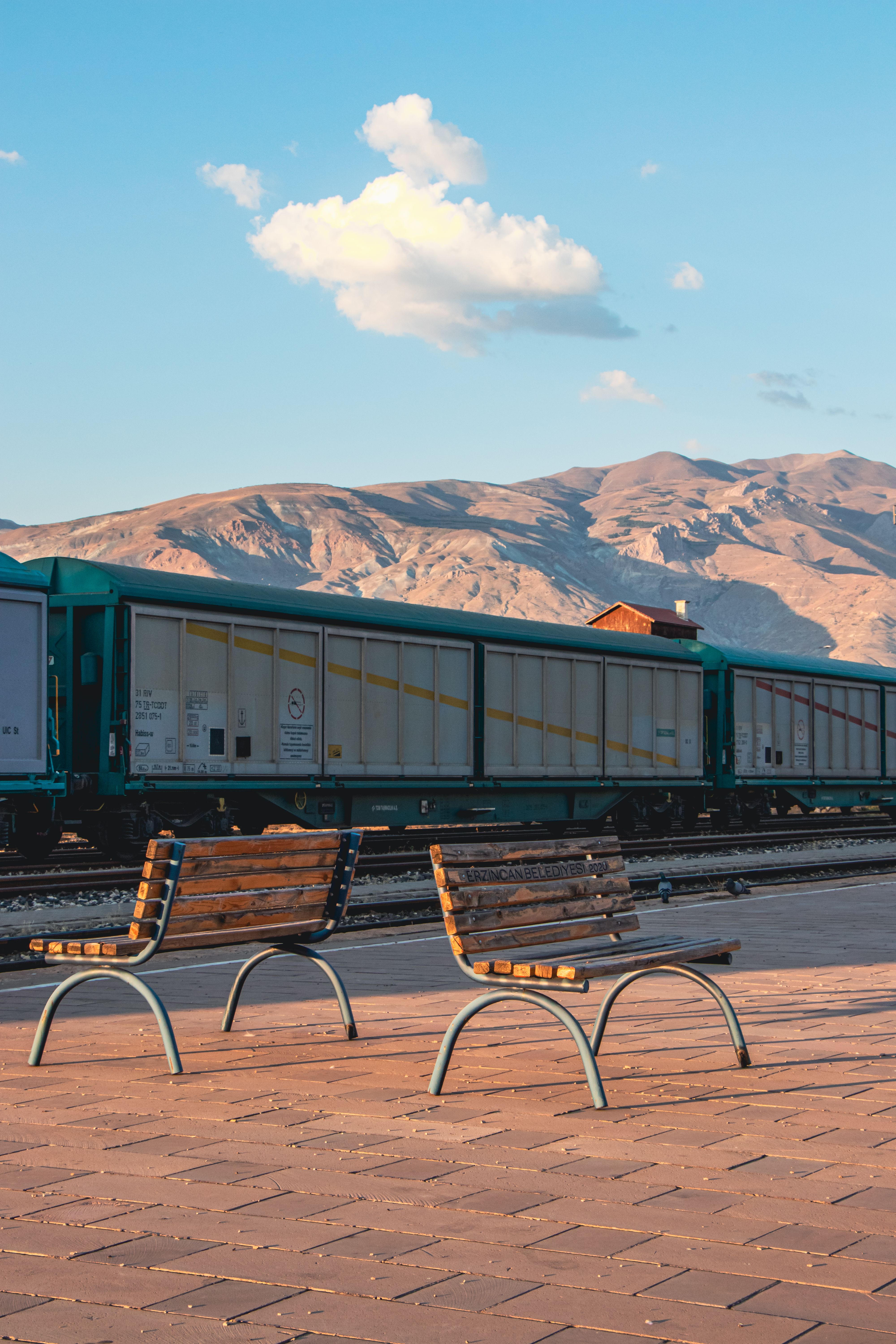 Benches on Platform on Train Station · Free Stock Photo