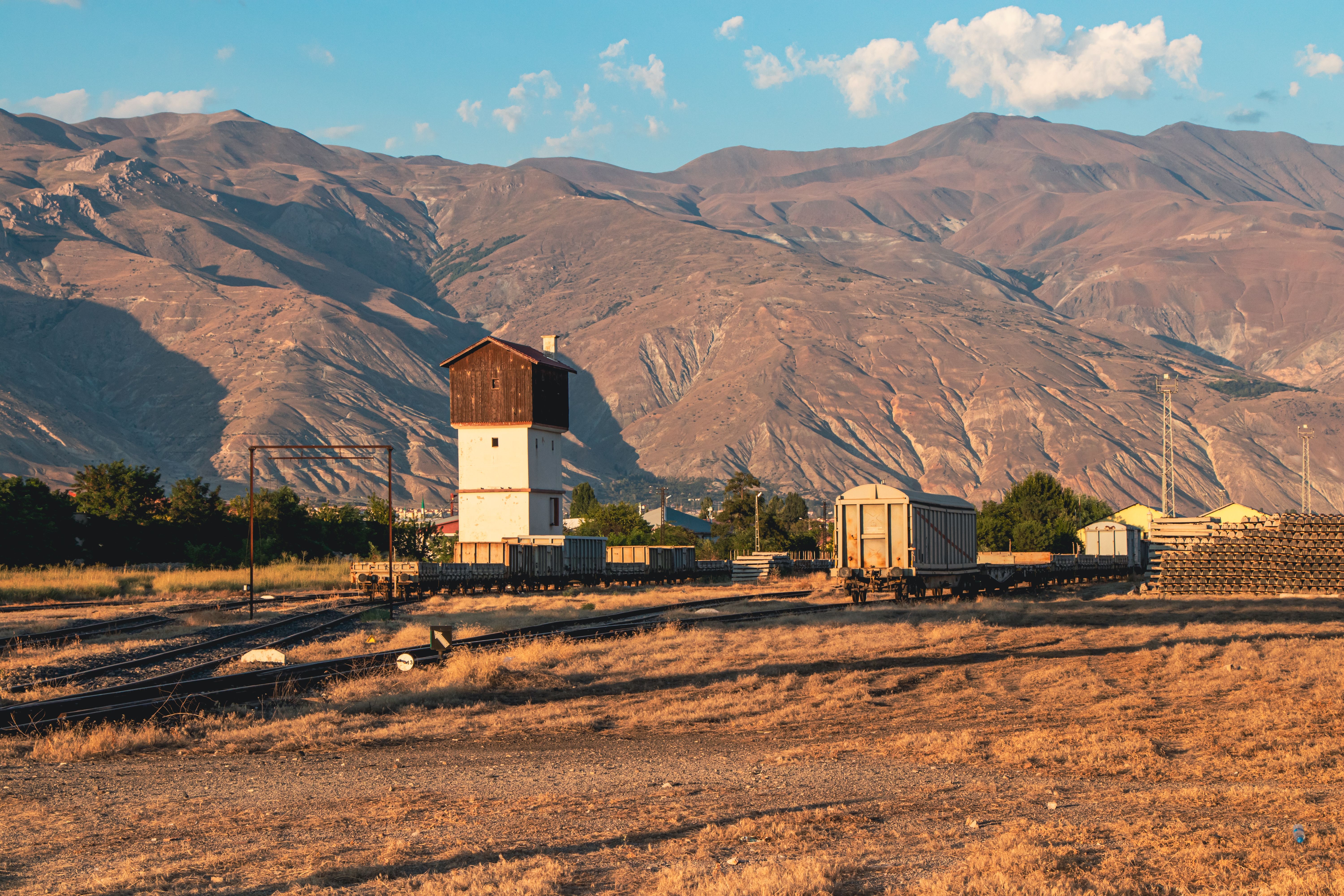Industrial Buildings in Valley in Rocky Mountains Landscape · Free ...