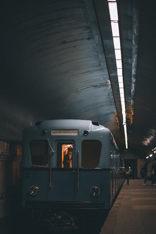 Train at the Subway Station in Baku, Azerbaijan