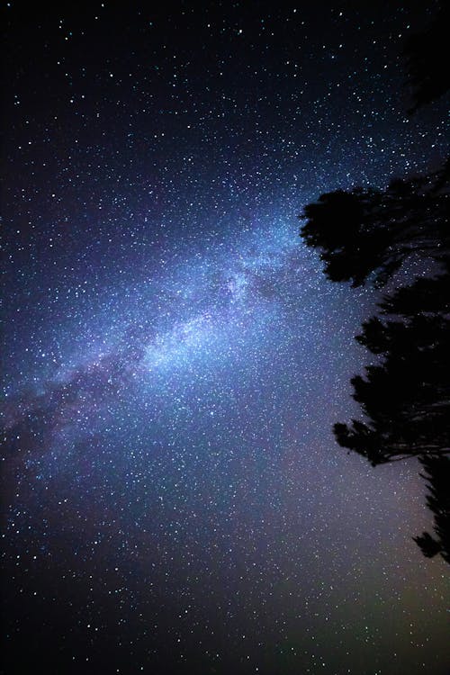 astronomi, dikey atış, galaksi içeren Ücretsiz stok fotoğraf
