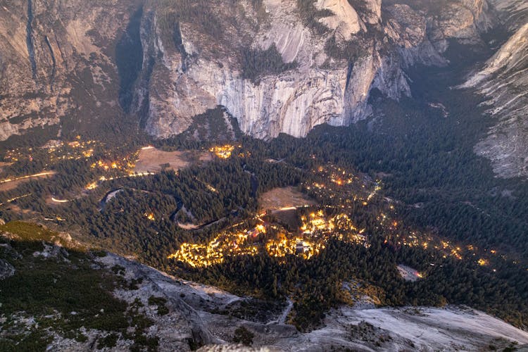 Glacial Valley In Yosemite National Park