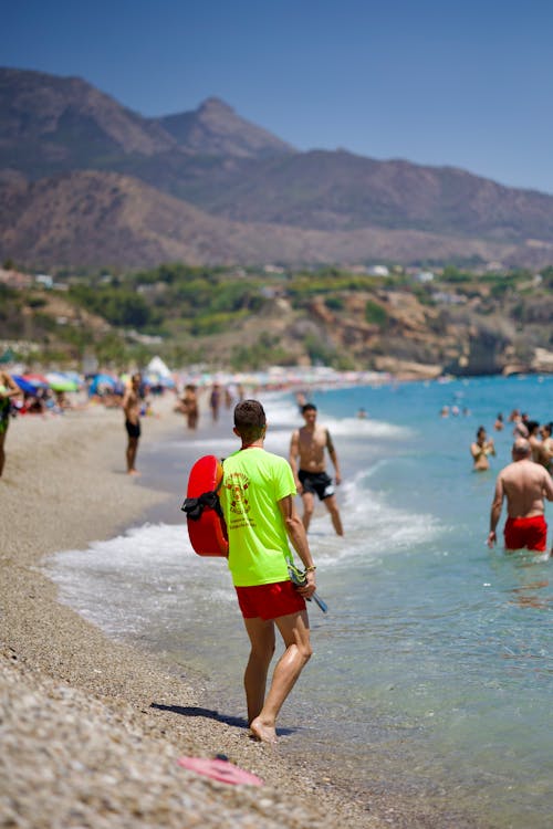 Lifeguard on Sea Shore