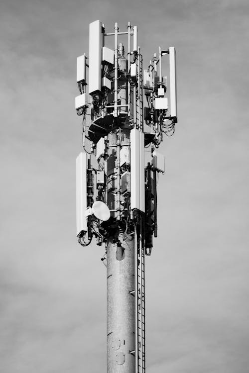 Radio Mast in Black and White