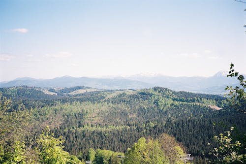View of the Black Mountain Range, Bukovel, Kodak Portra 400