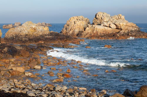 돌, 바다, 바다 경치의 무료 스톡 사진