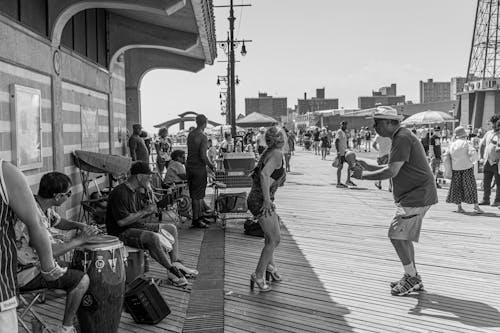 Dancing on the boardwalk