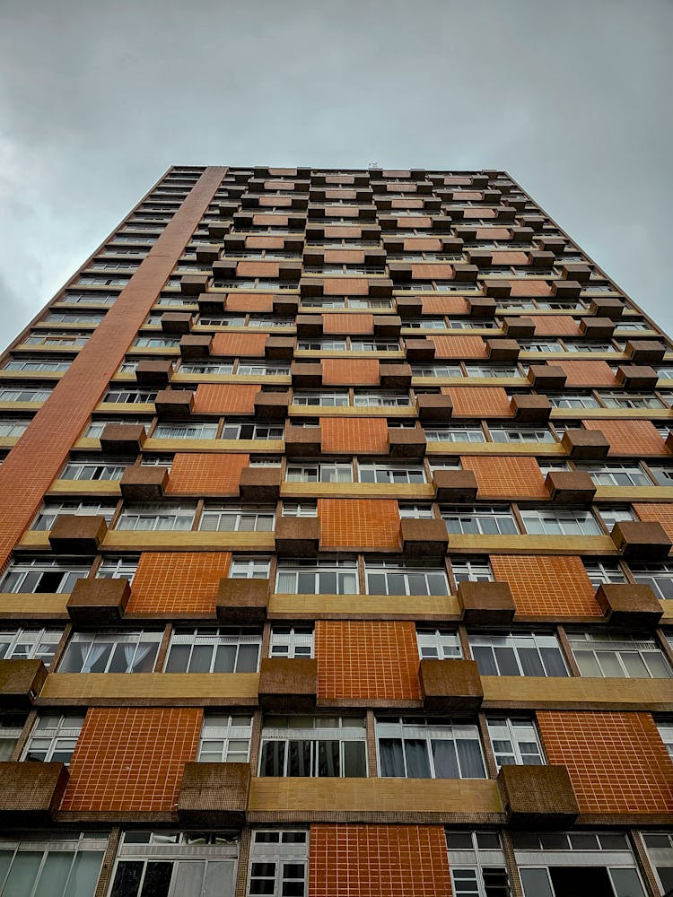 Wall Of Building With Apartments