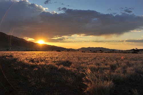 Kostnadsfri bild av apelsin, gyllene solnedgång, namibia