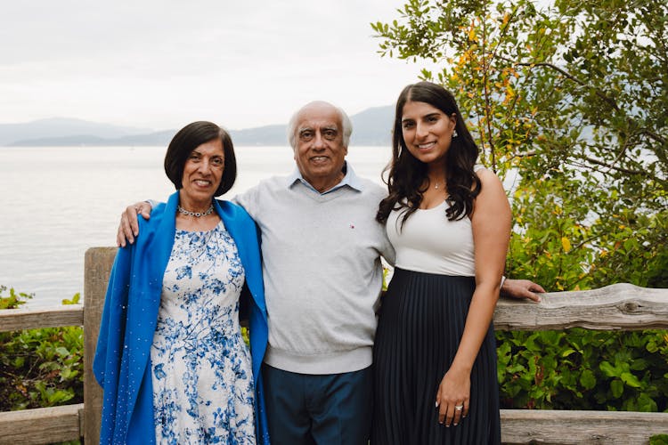 Elderly Parents With Daughter