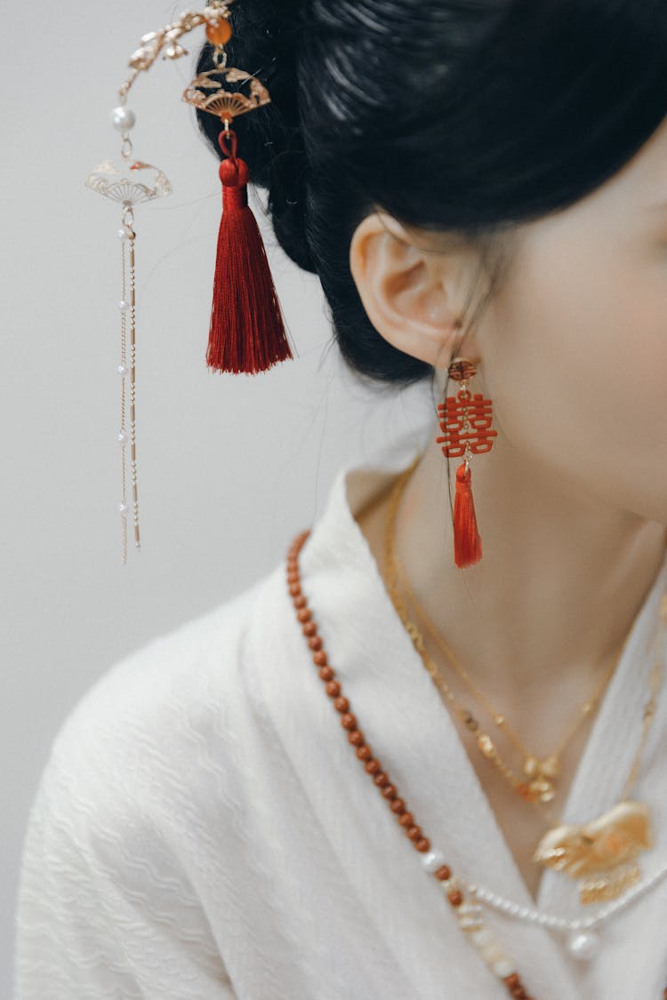 Traditional Asian Accessories On Woman