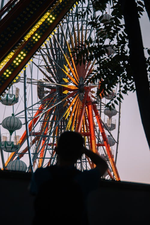 A Ferris Wheel at Dusk