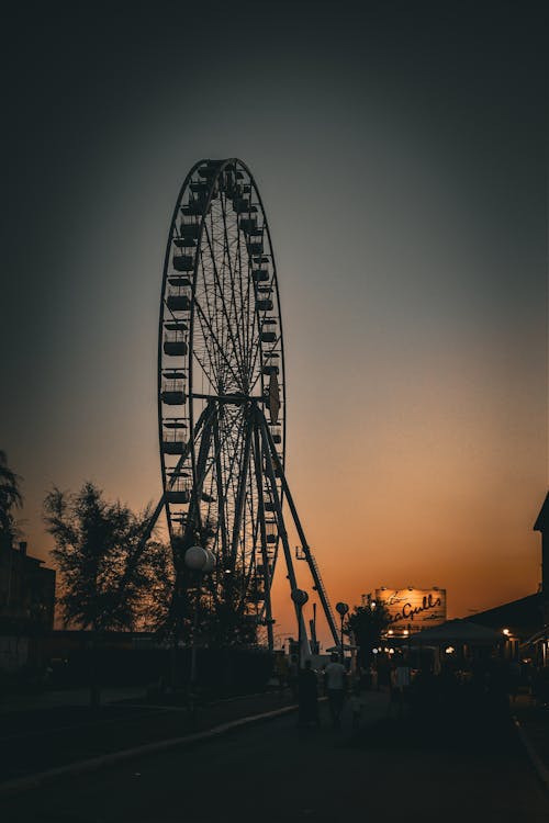 Photo of a Ferris Wheel at Dusk 