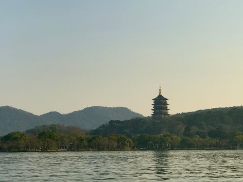 Free Pagoda and River Stock Photo