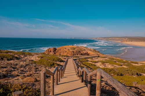 Foto d'estoc gratuïta de cel blau, Costa, estiu