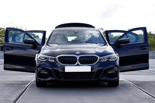 Základová fotografie zdarma na téma BMW, černý vůz, dveře