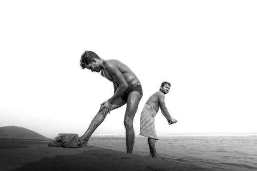 Men during Ablution at Ganga River