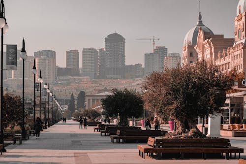 Foto profissional grátis de avenida, azerbaijão, baku