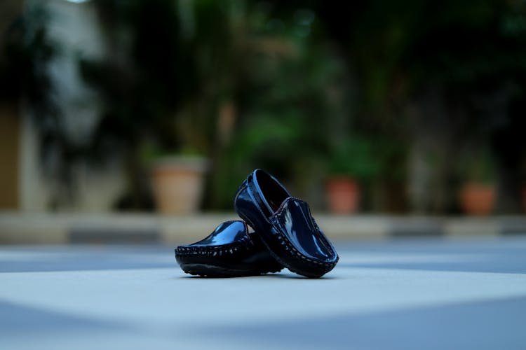 Close Up Of Black Shoes