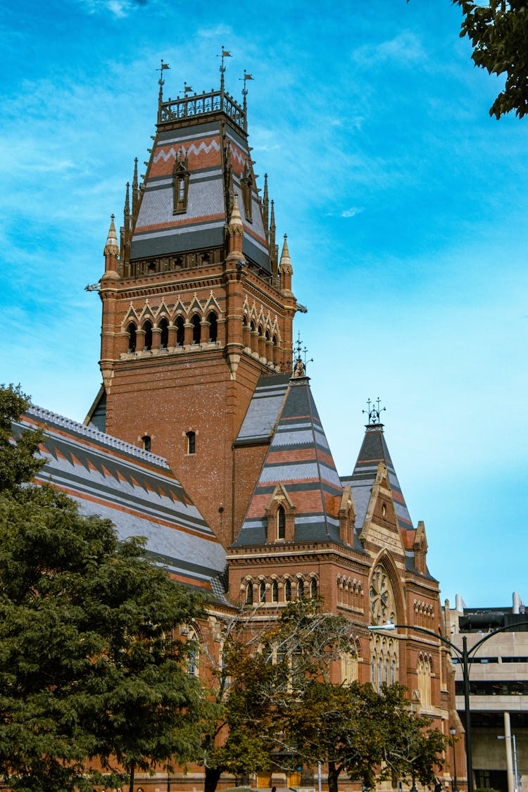 Tower Of Memorial Hall In Cambridge In USA