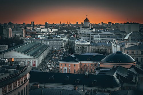 Moscow in the Light of the Setting Sun