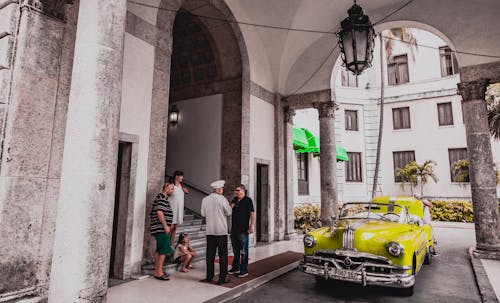 A Classic Car on the Street in Havana, Cuba