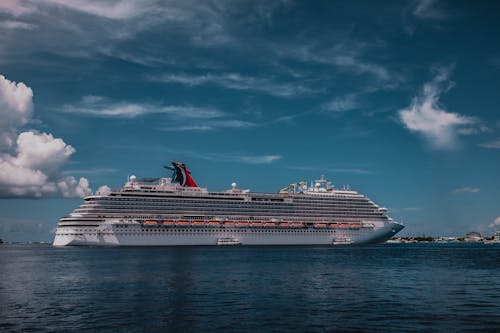 A Large Cruise Ship on the Sea