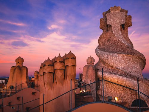 Park Guell in the Evening