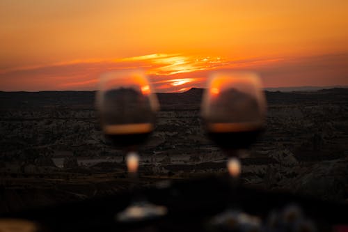 Free stock photo of afterglow, cappadocia, goblet