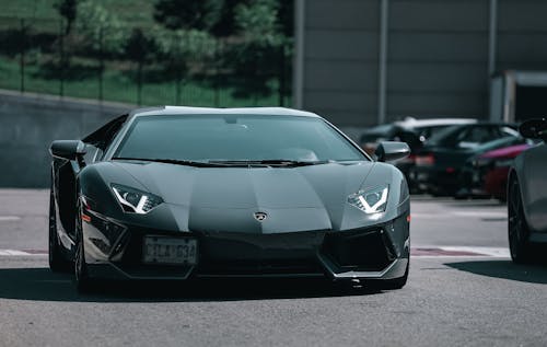 A Lamborghini Aventador on the Street