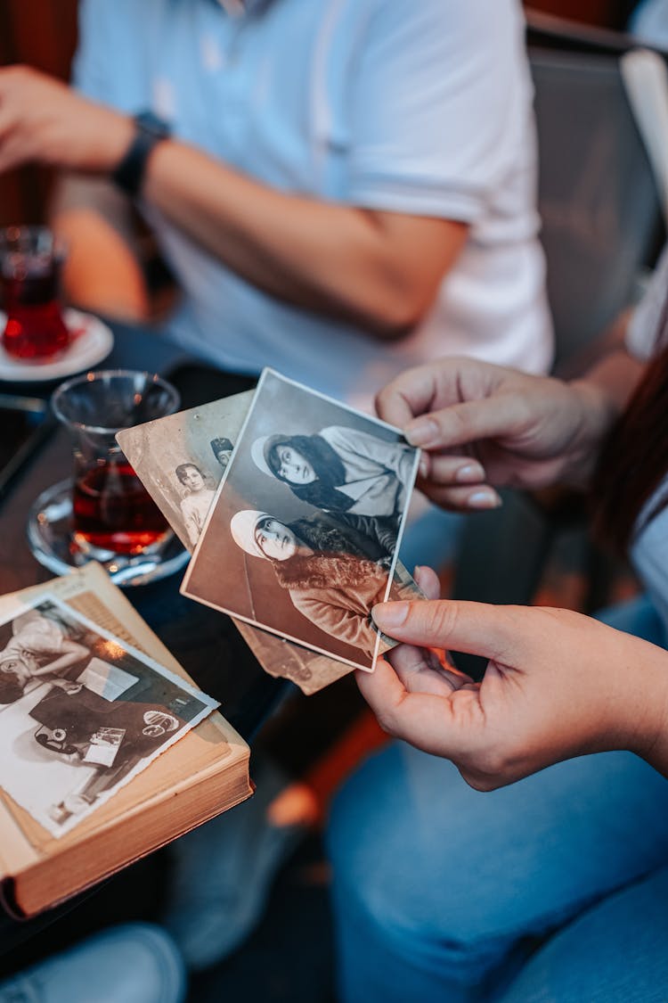 People Looking At Analogue Photography