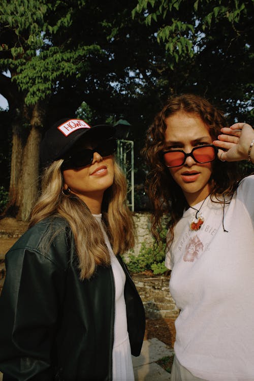 Portrait of Friends Wearing Sunglasses