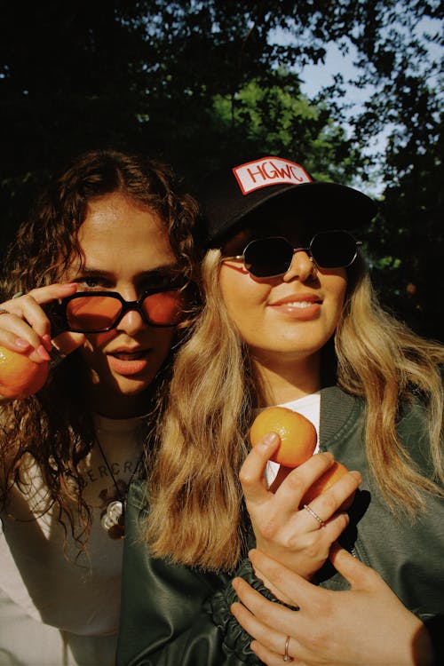 Portrait of Friends Wearing Sunglasses