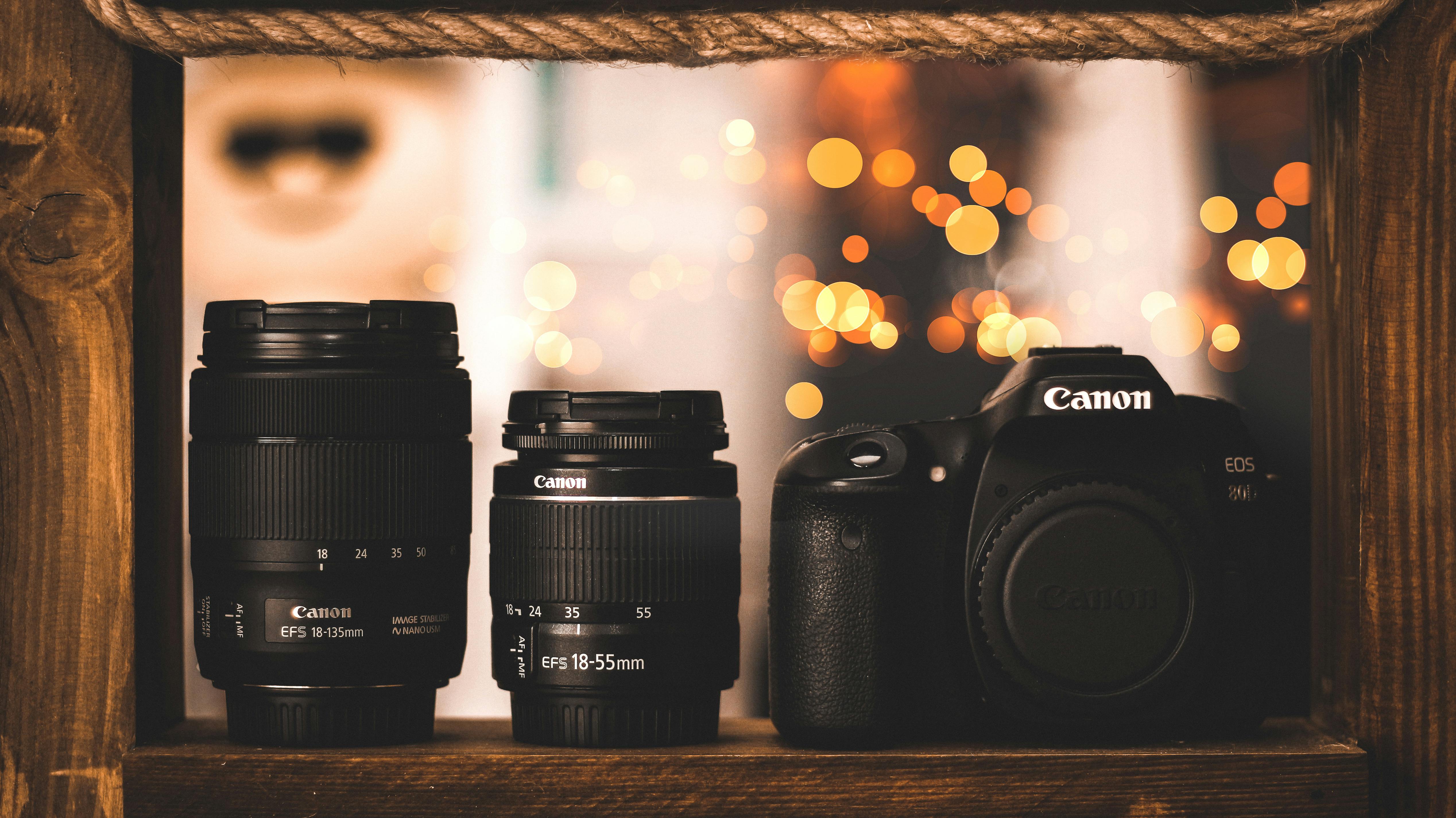 Canon Dslr Camera With 2 Camera Lenses · Free Stock Photo