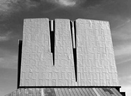 Základová fotografie zdarma na téma budova, černobílý, geometrický