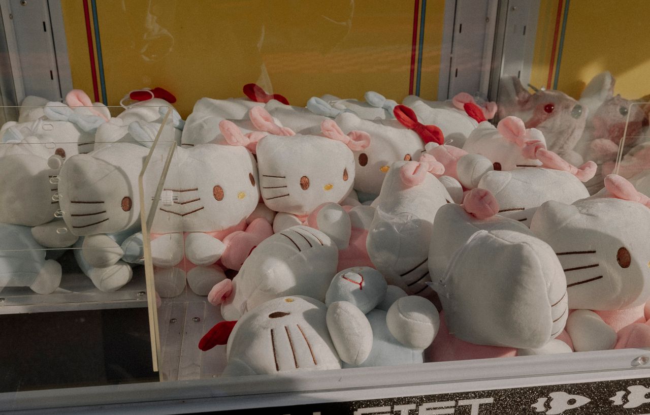 claw machine filled with adorable stuffed toys ideal for entertainment