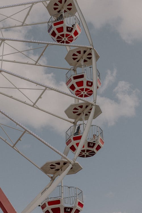 A Ferris Wheel against a Blue Sky