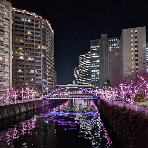 Fotobanka s bezplatnými fotkami na tému Japonsko, osvetlenie, rieka