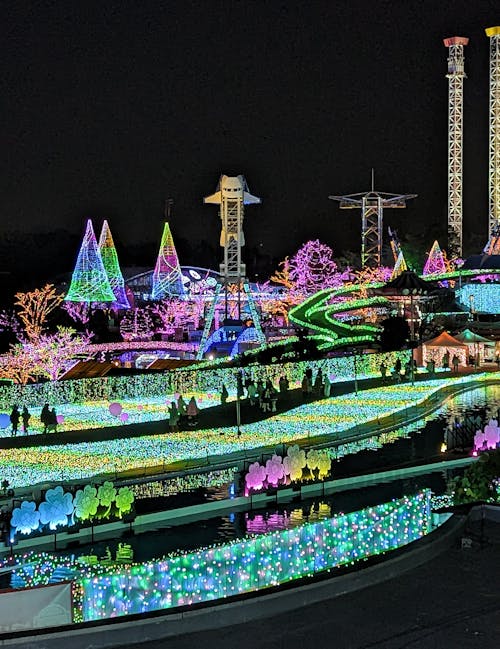 Christmas Illumination Yomiuri Land in Tokio