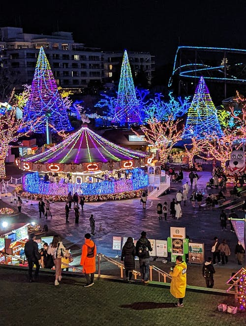 Christmas Illumination Yomiuri Land in Tokio