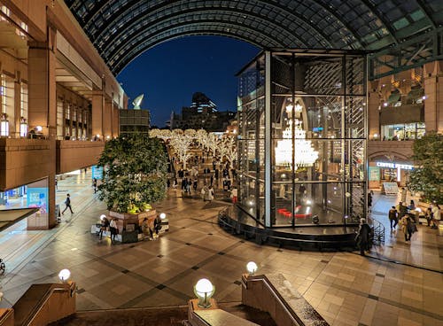 Winter Illumination Yebisu Garden Place Tower in Tokio