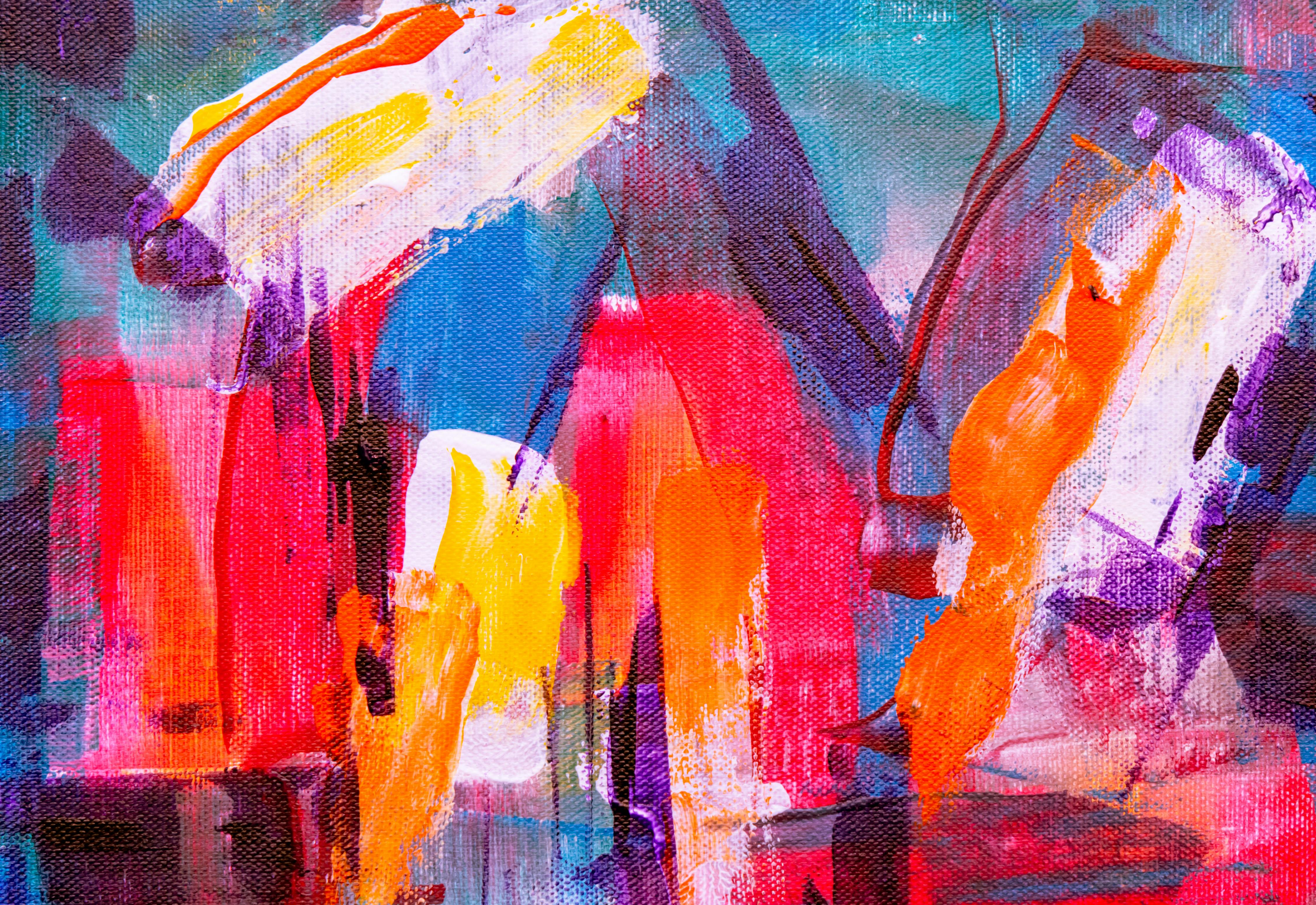 multicolored abstract painting