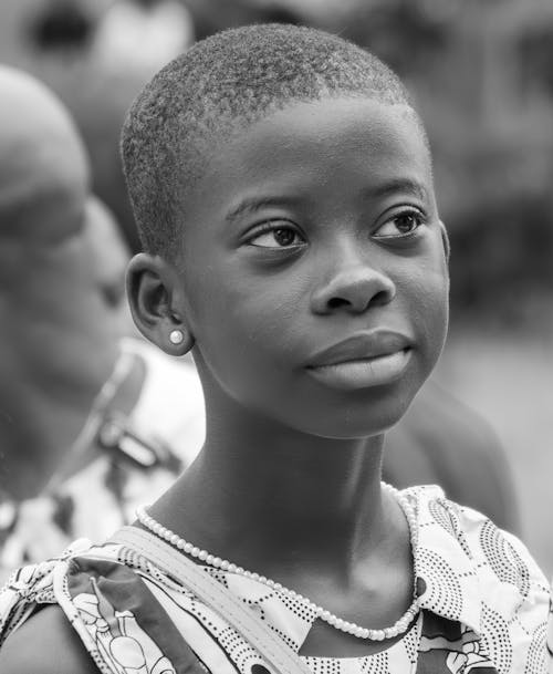 Short Haired Girl with Necklace