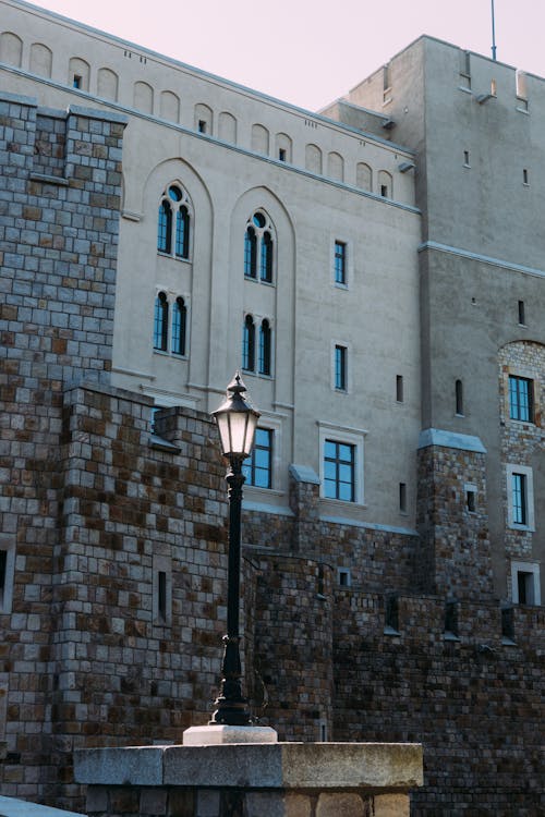 Stone Wall of Building in Town